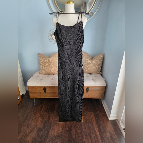 Ronny Kobo Burnout Slip Maxi Dress - Picture 1 of 7